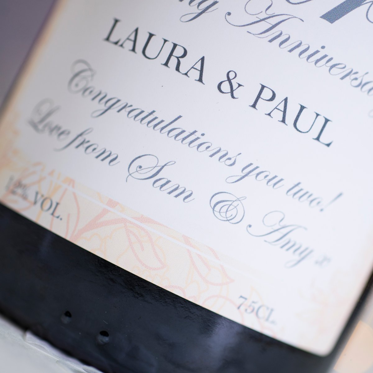 Personalised Cava - Pearl Anniversary