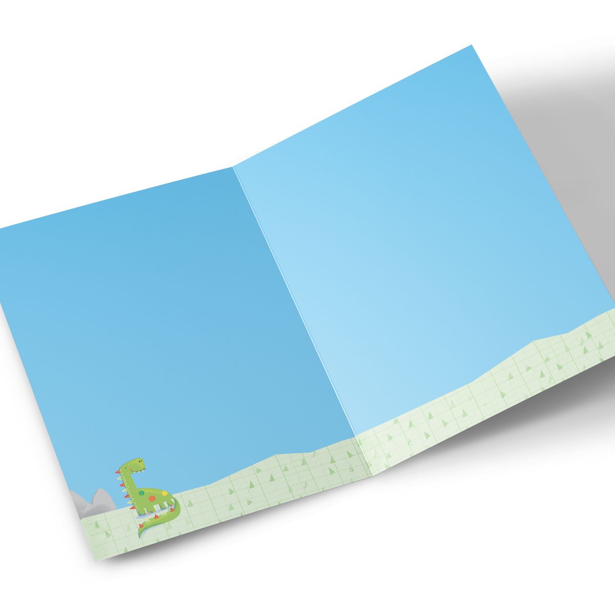 Personalised Any Age Birthday Card - Green Dinosaur [Any recipient]