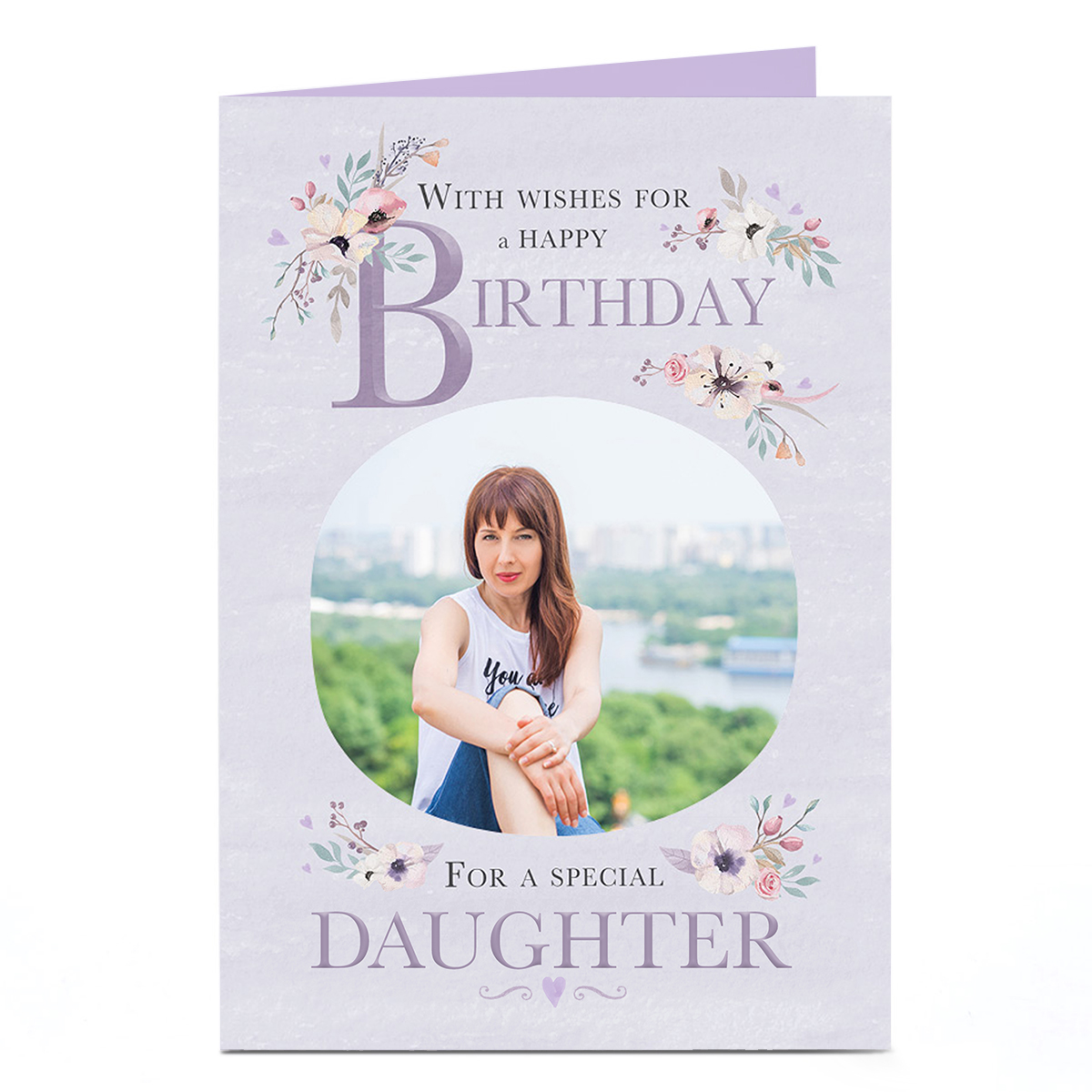 Photo Birthday Card -  Daughter Wishes For a Happy Birthday