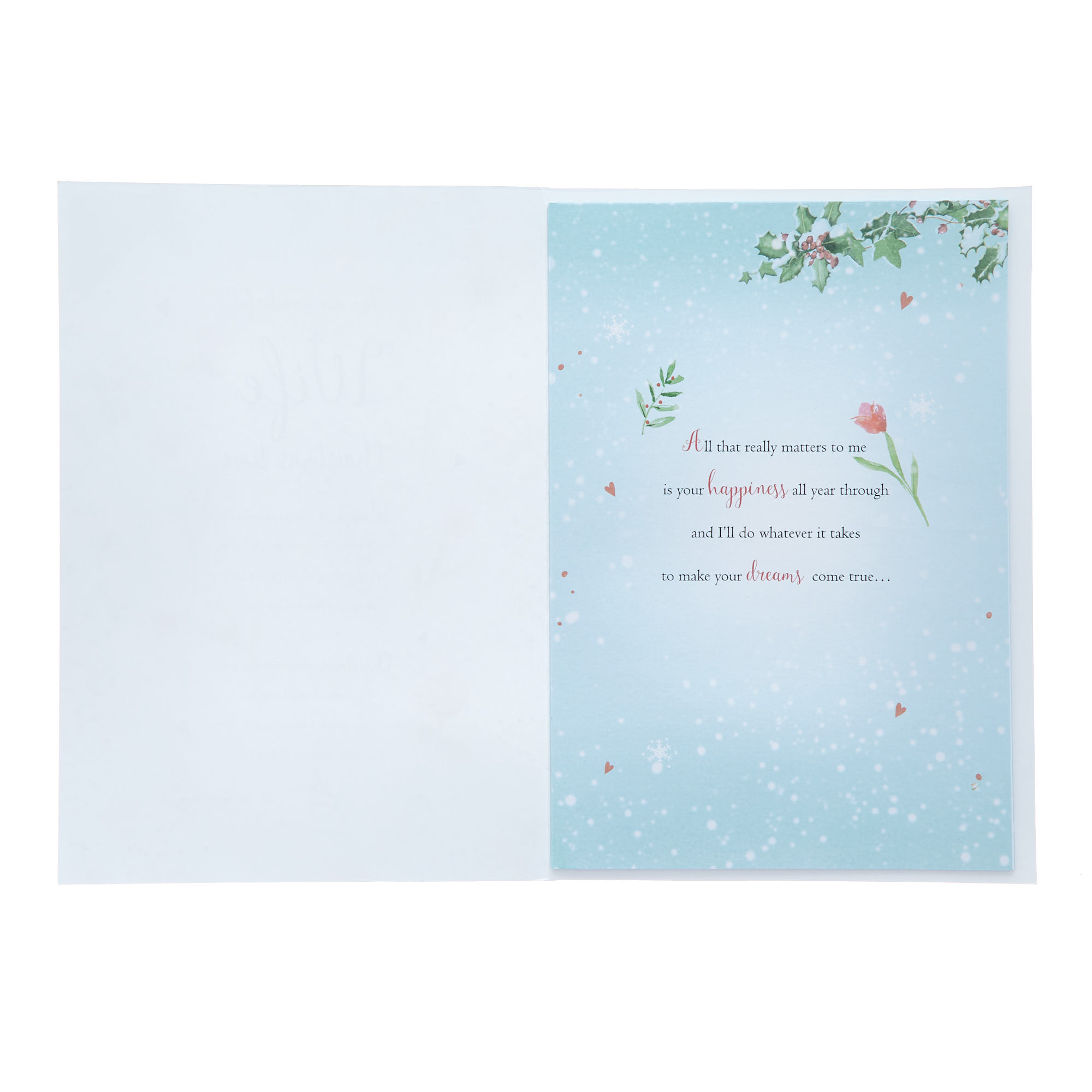 Wife Words Don't Always Come Easy Christmas Card