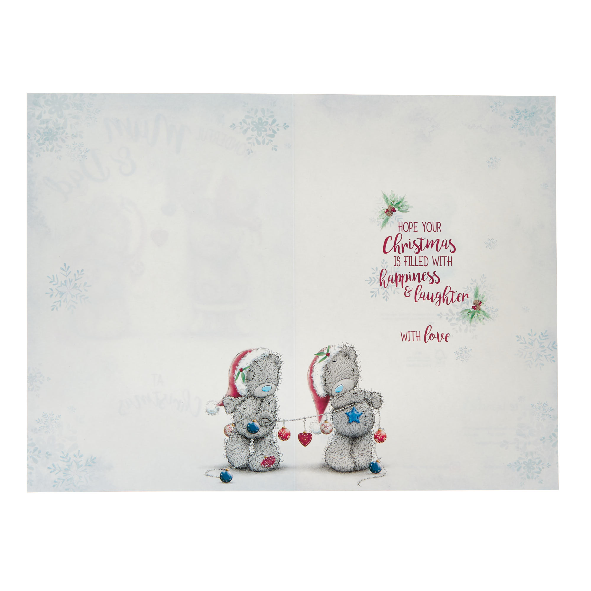 Mum & Dad Me To You Tatty Teddy Christmas Card