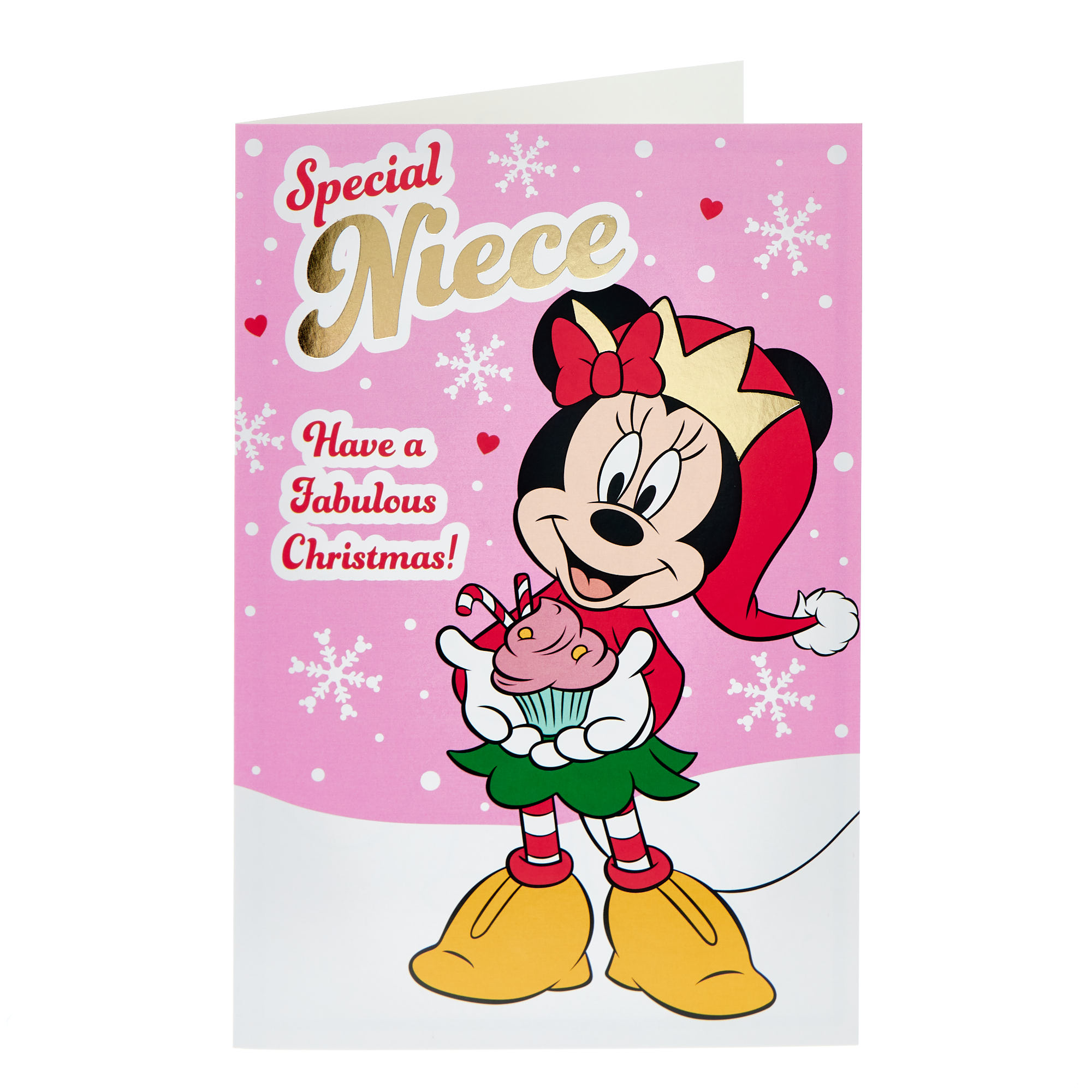 Niece Minnie Mouse Christmas Card