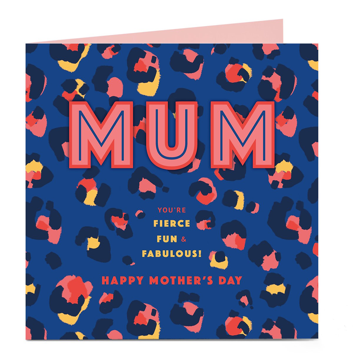  Personalised Mother's Day Card - MUM Fierce, Fun & Fabulous