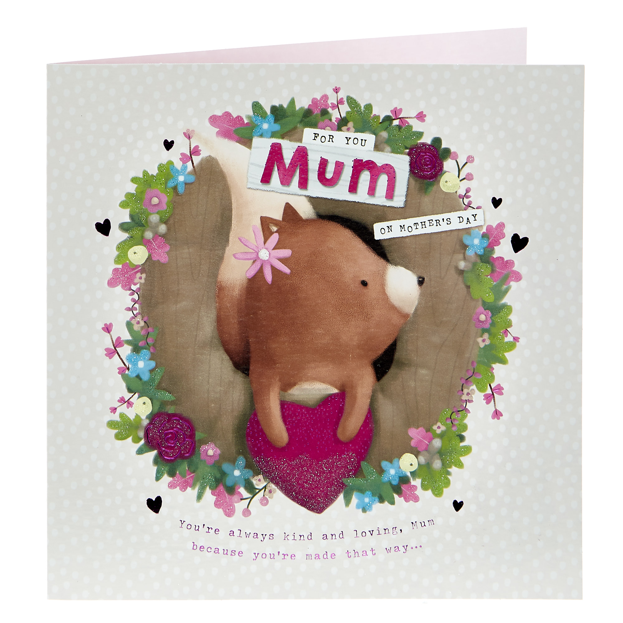 Mother's Day Card - For You Mum Squirrel