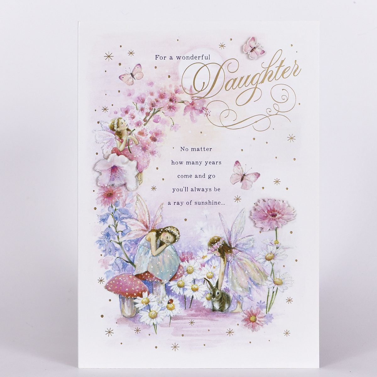 Signature Collection Birthday Card - Daughter, Fairies