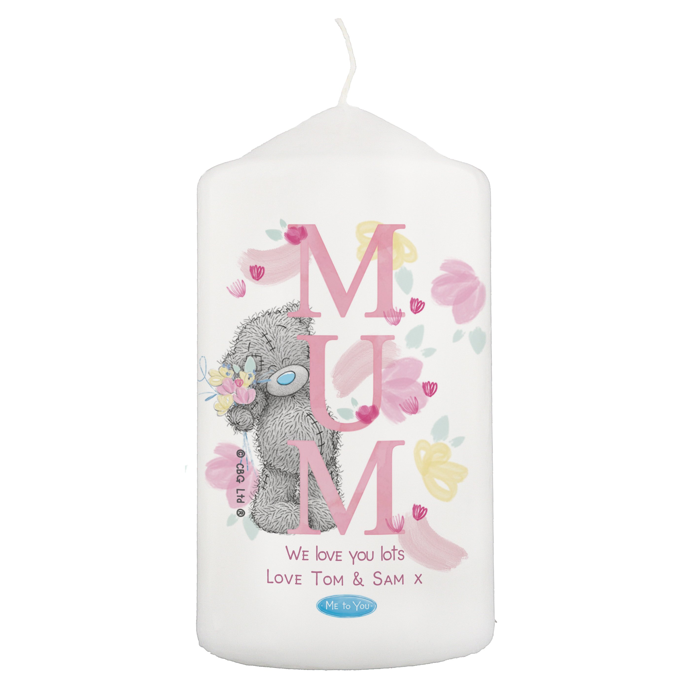 Personalised Me to You MUM Pillar Candle