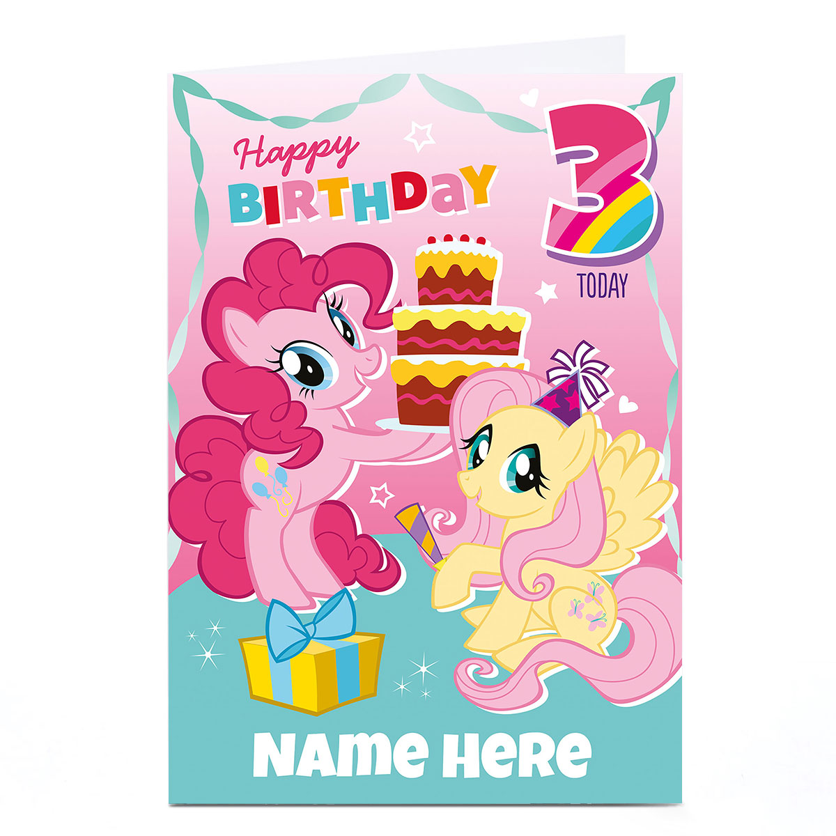 Personalised My Little Pony Card - 3 Today