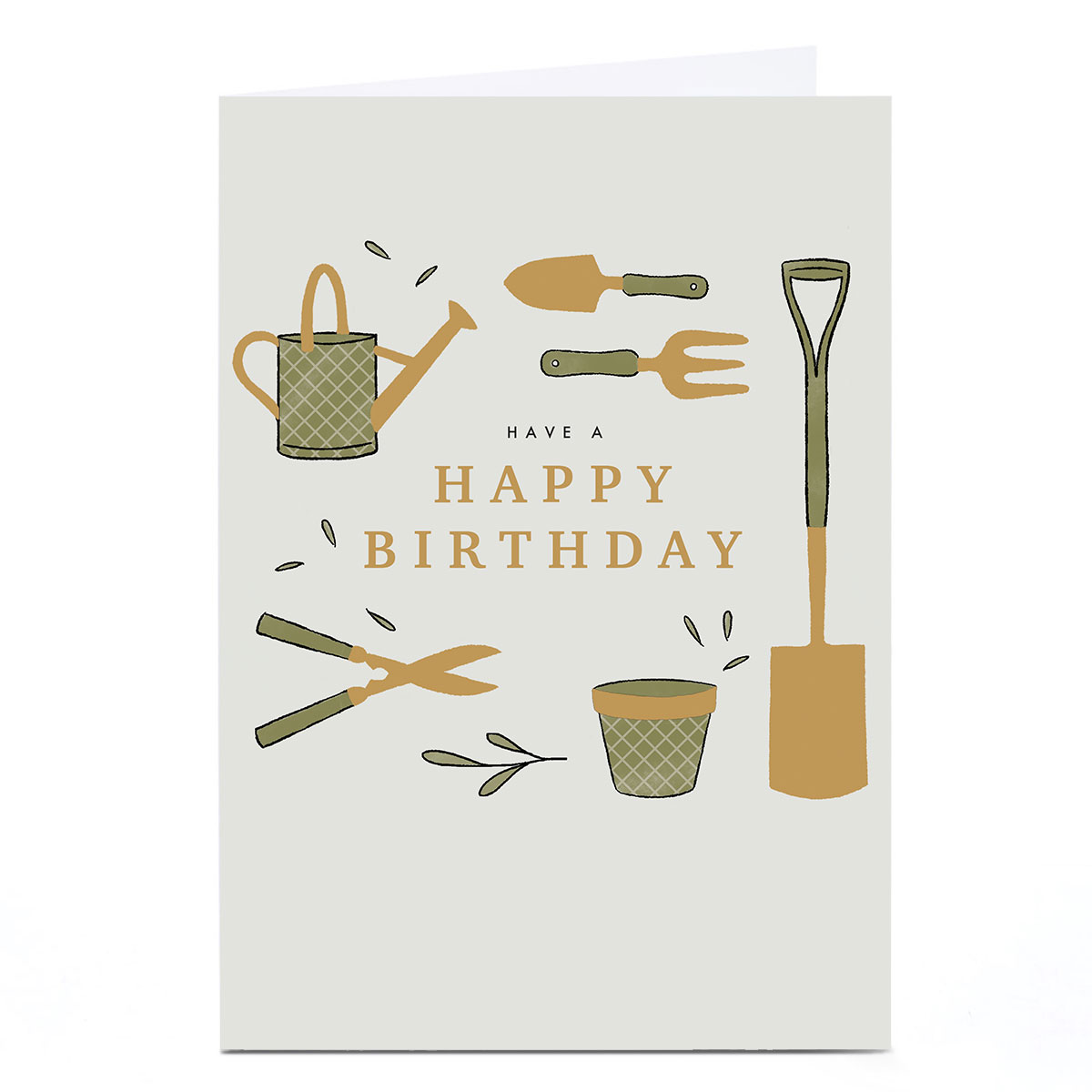 Personalised Birthday Card - Gardening