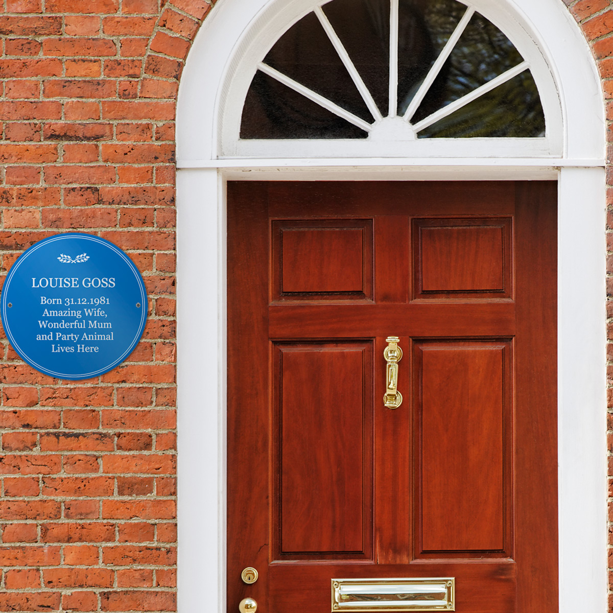 Personalised Heritage Blue Plaque - Birthday