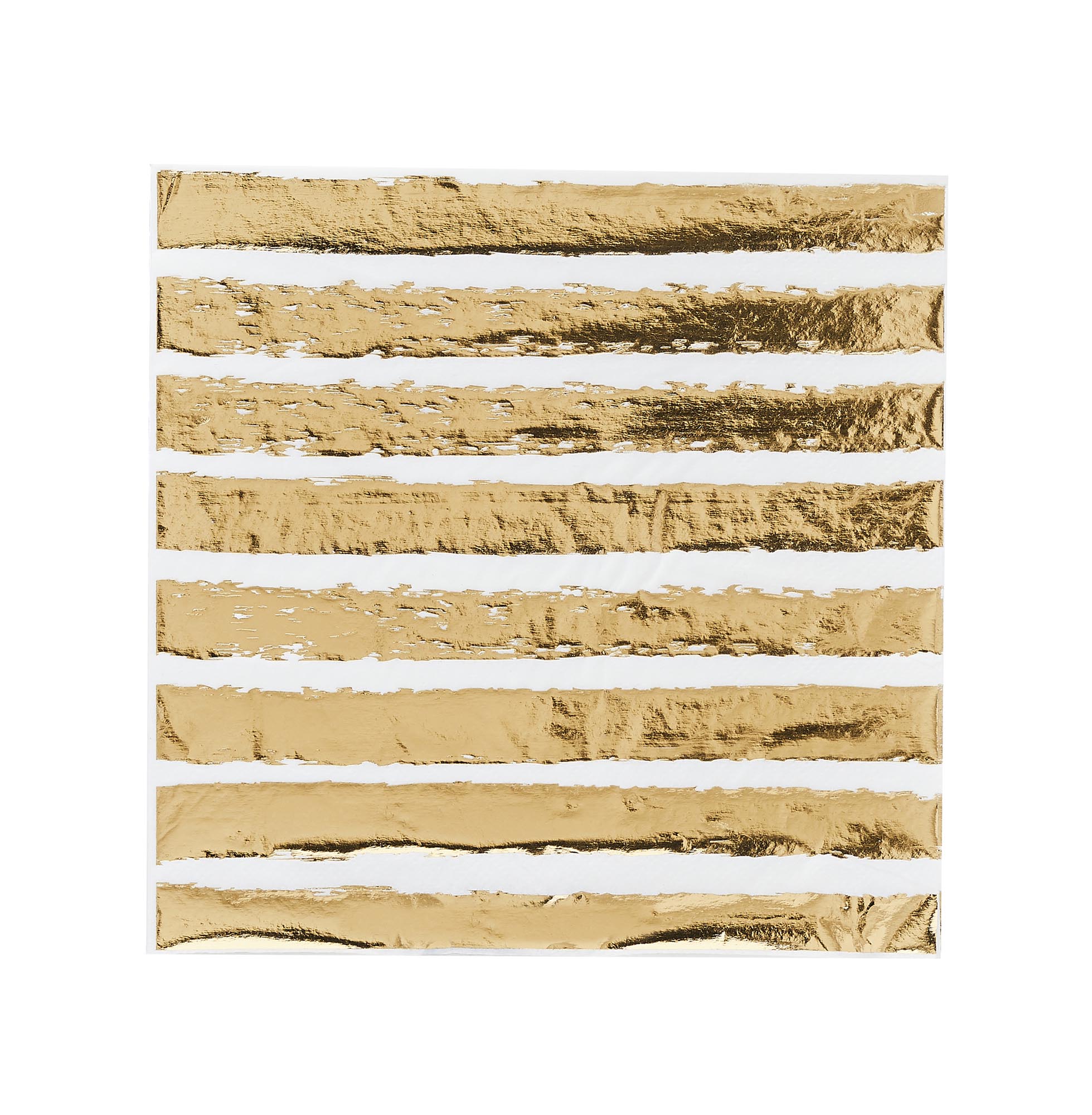 Metallic Striped Paper Napkins - Pack of 16 (3 Colour Options)