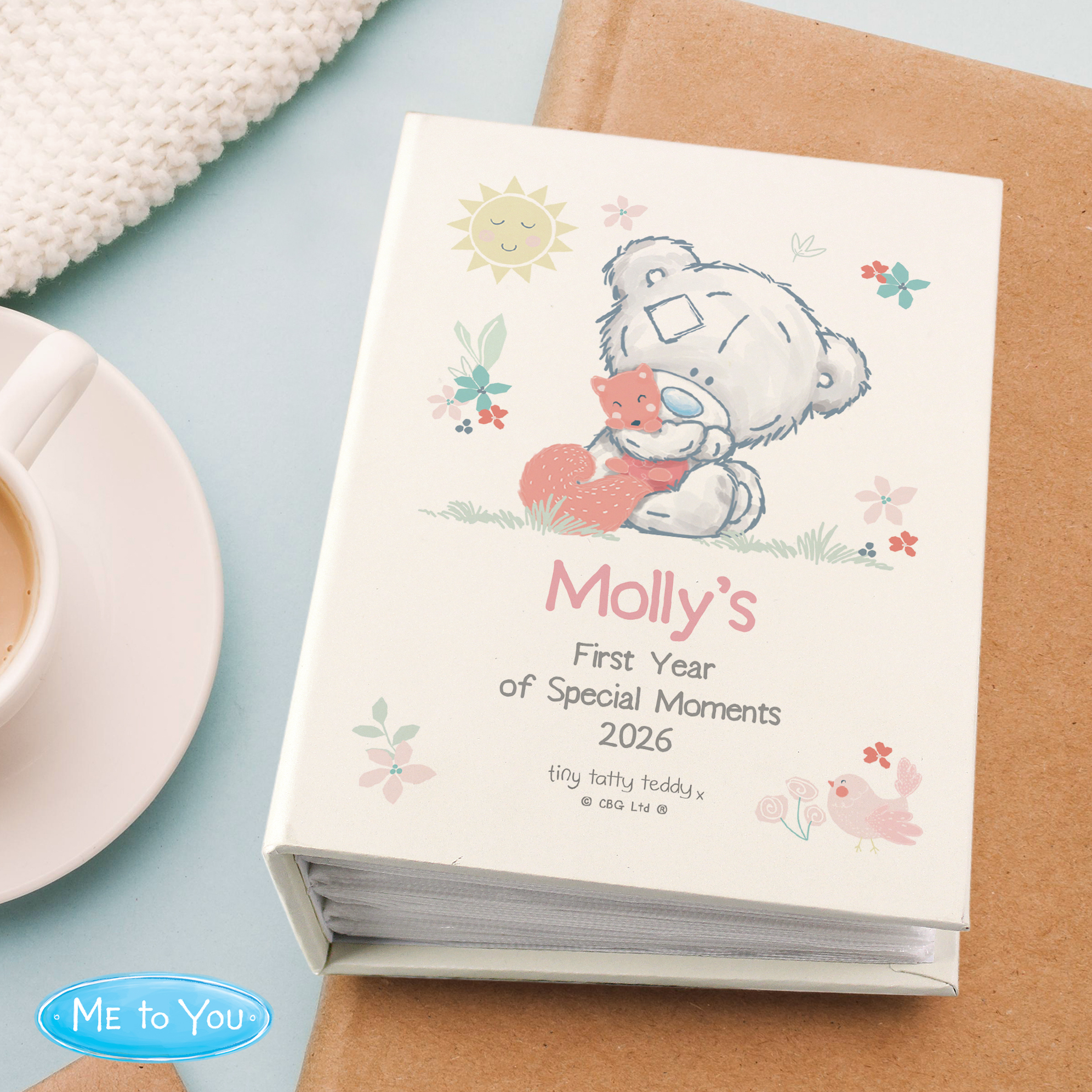 Personalised Tiny Tatty Teddy 6x4-Inch Photo Album