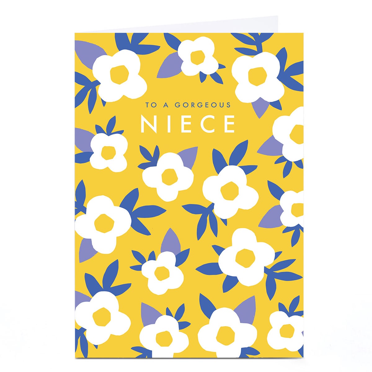 Birthday Card - Yellow Gorgeous Niece Flowers, Niece