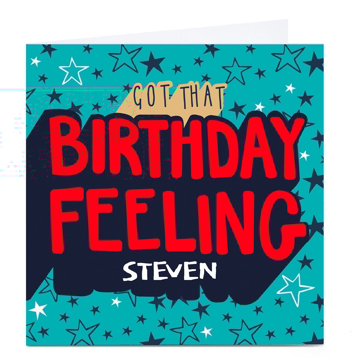 Personalised Bev Hopwood Birthday Card - That Birthday Feeling