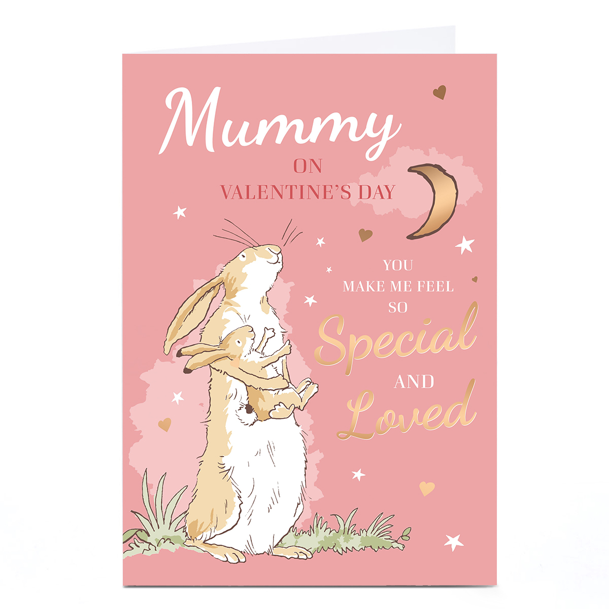 Personalised Guess How Much I Love You Valentine's Day Card - Mummy