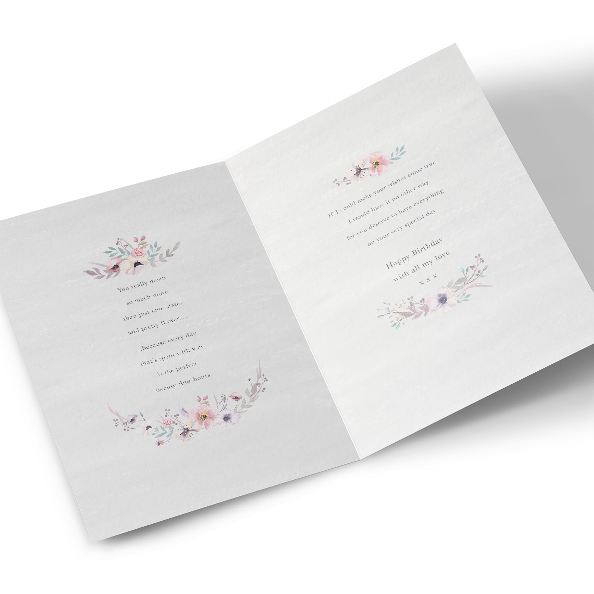 Birthday Card - Unforgettable Birthday Poem, Mum