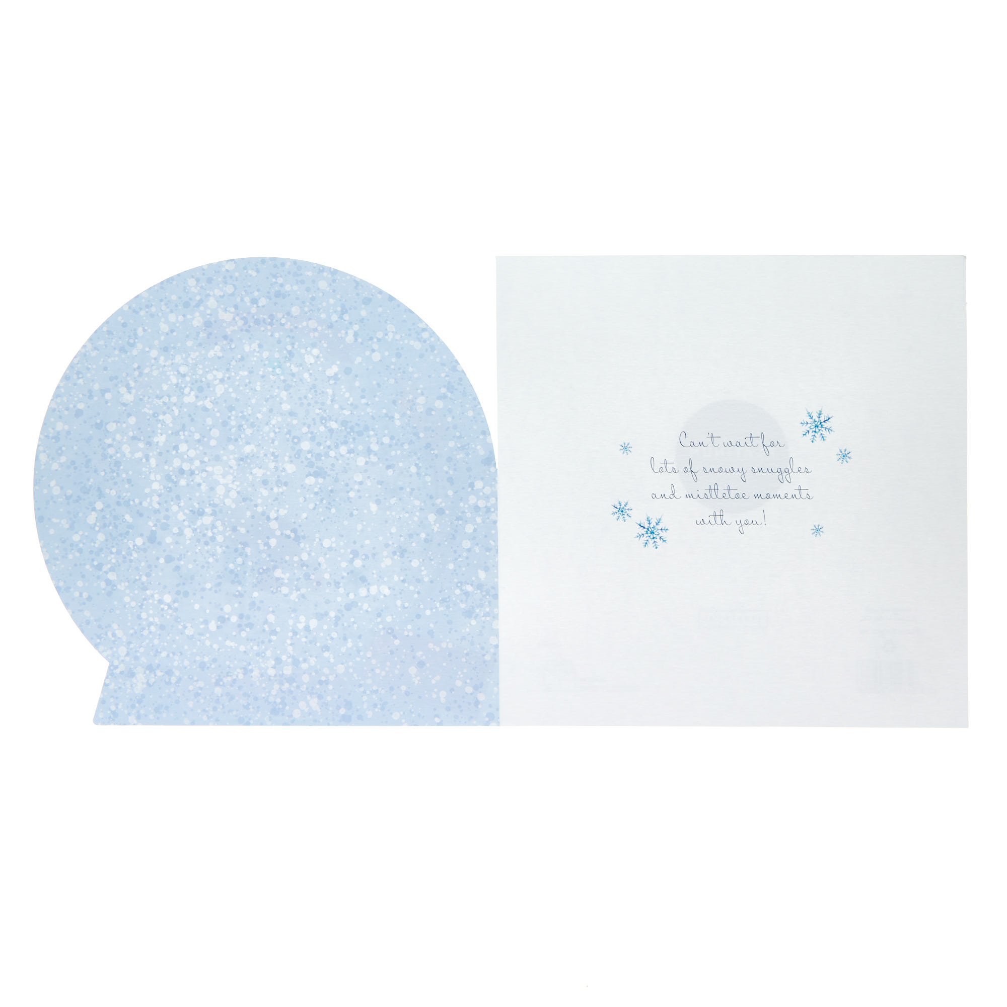 Exquisite Girlfriend Snow Globe Christmas Card