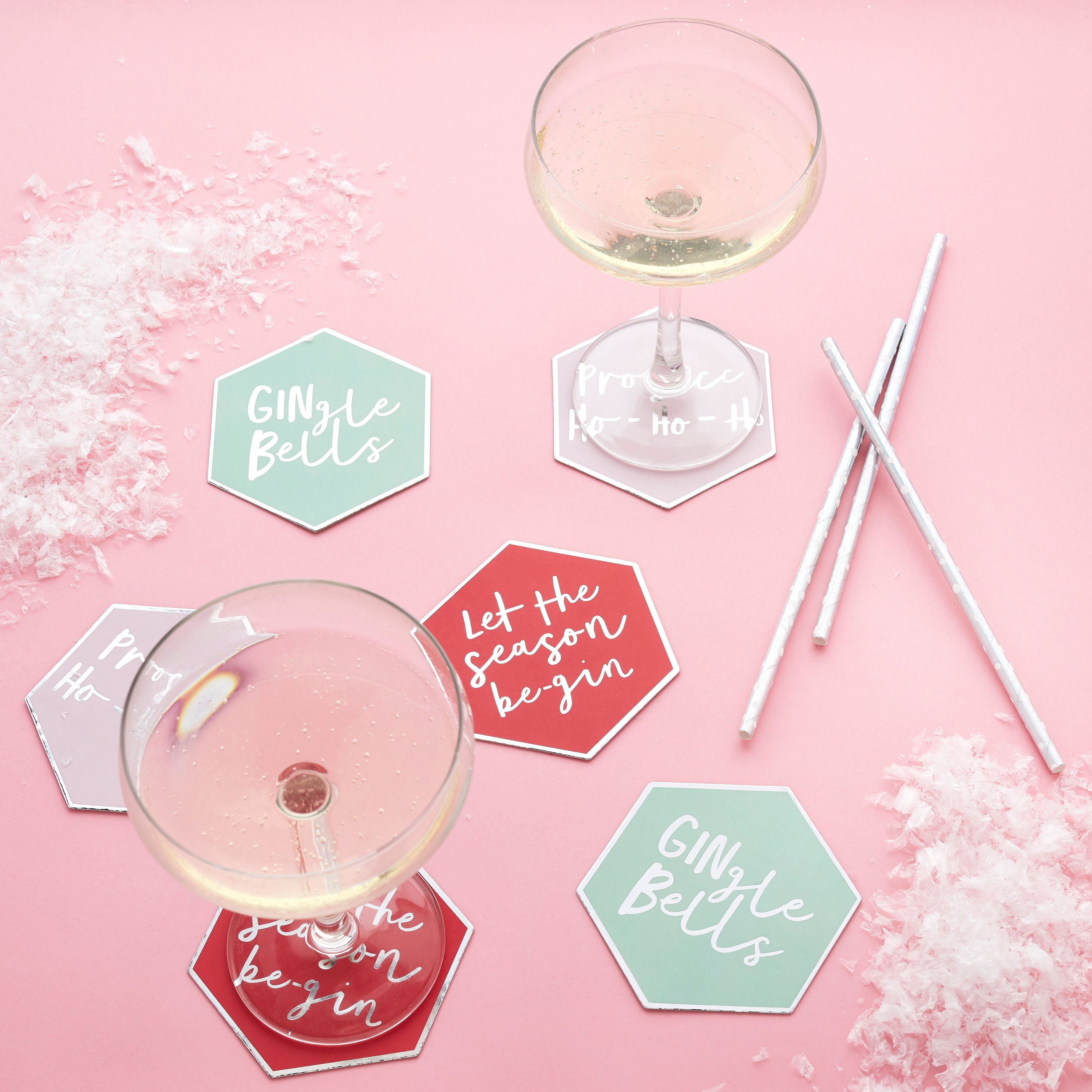 Good Cheer Coasters - Pack of 6,  Good Cheer Coasters - Pack of 6