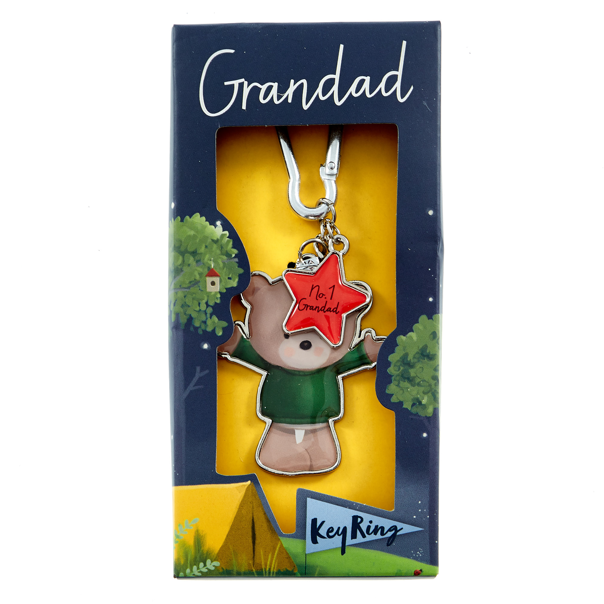 Hugs Bear No. 1 Grandad Keyring 