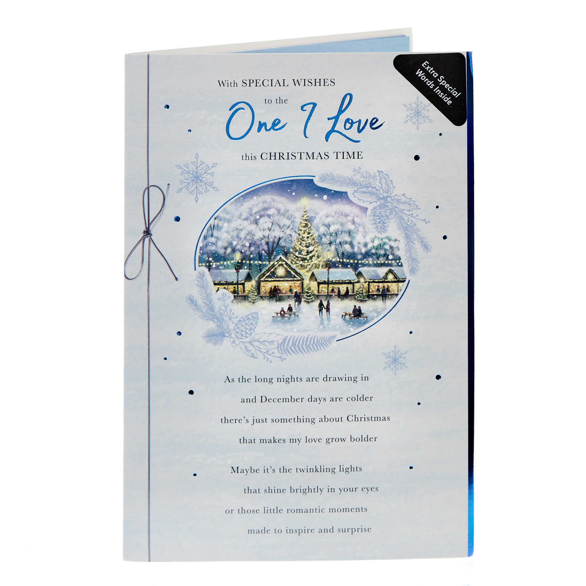 One I Love Special Wishes Market Christmas Card