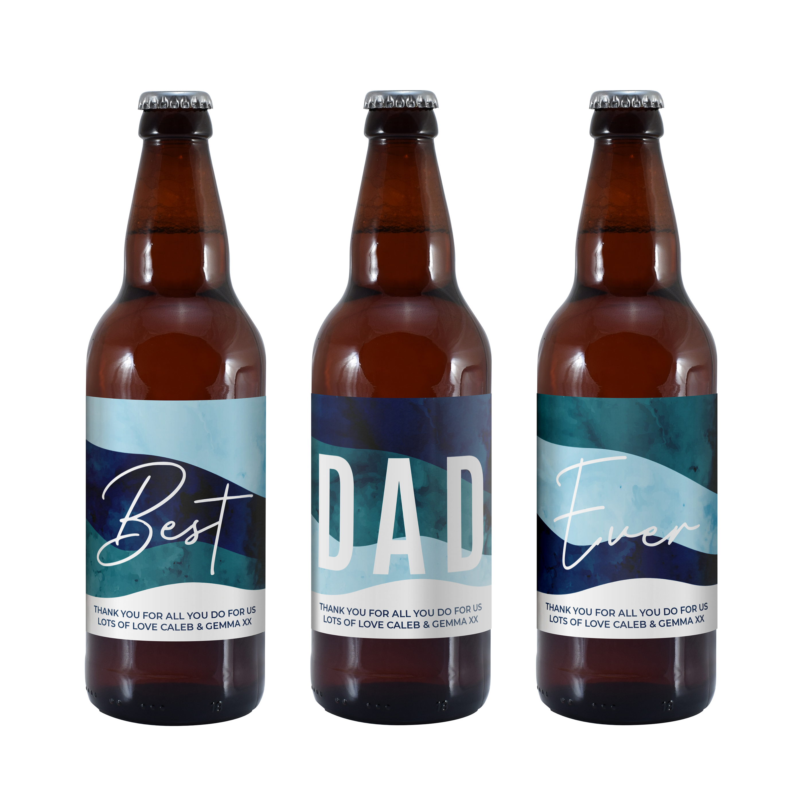 Buy Personalised Best Dad Ever Set of 3 Pale Ales for GBP 24.99 Card