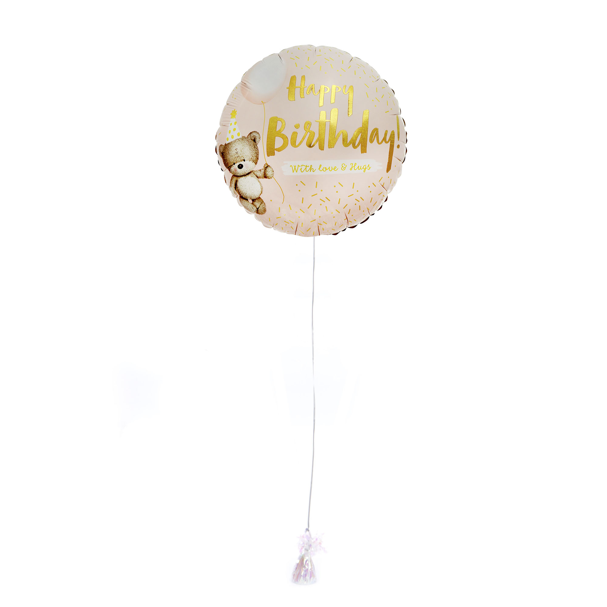 Pink Hugs Happy Birthday Balloon & Lindt Chocolates