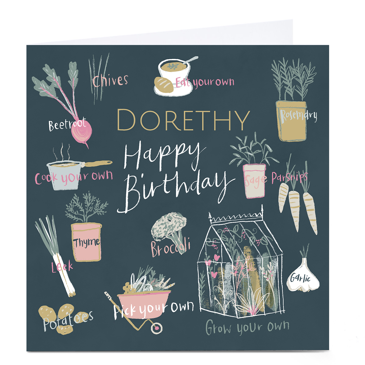 Personalised Emma Valenghi Birthday Card - Green House