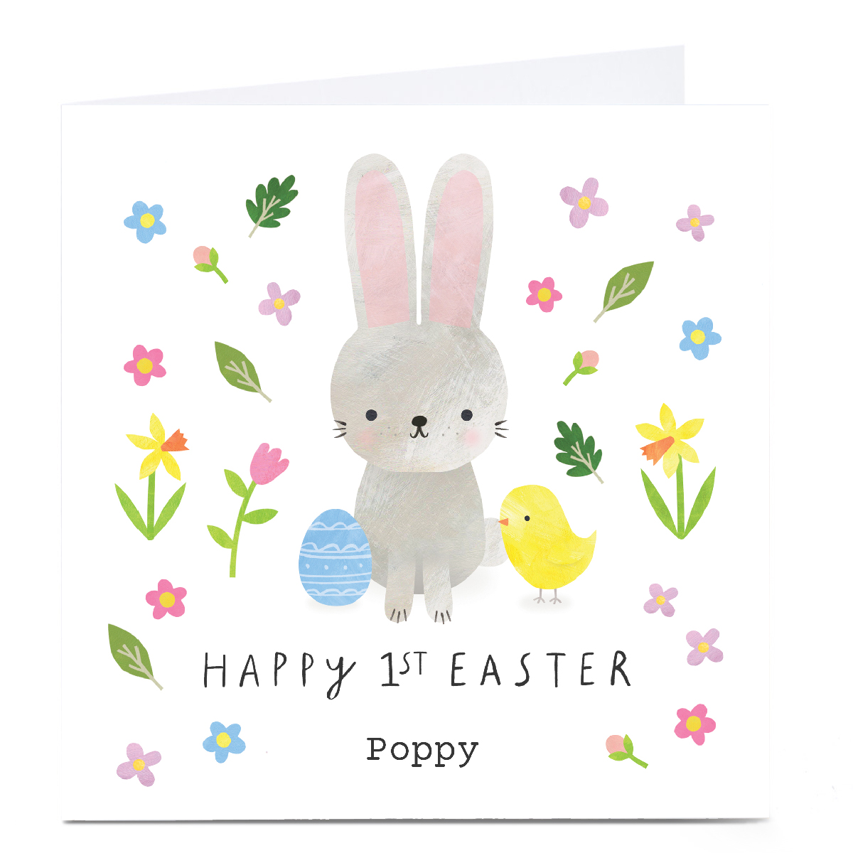 Personalised Lemon & Sugar 1st Easter Card - Easter Bunny