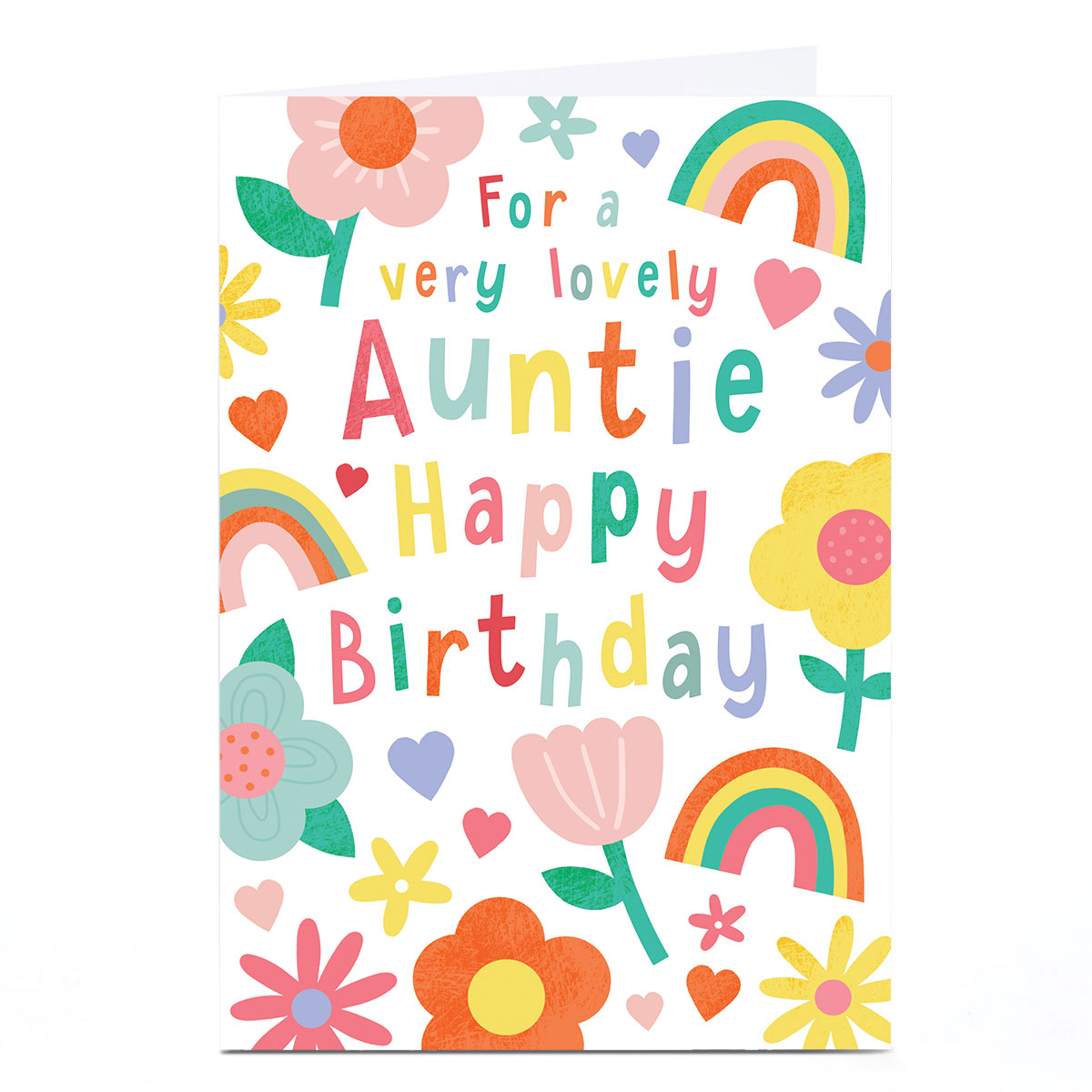 Birthday Card - Hippy Best Auntie Ever