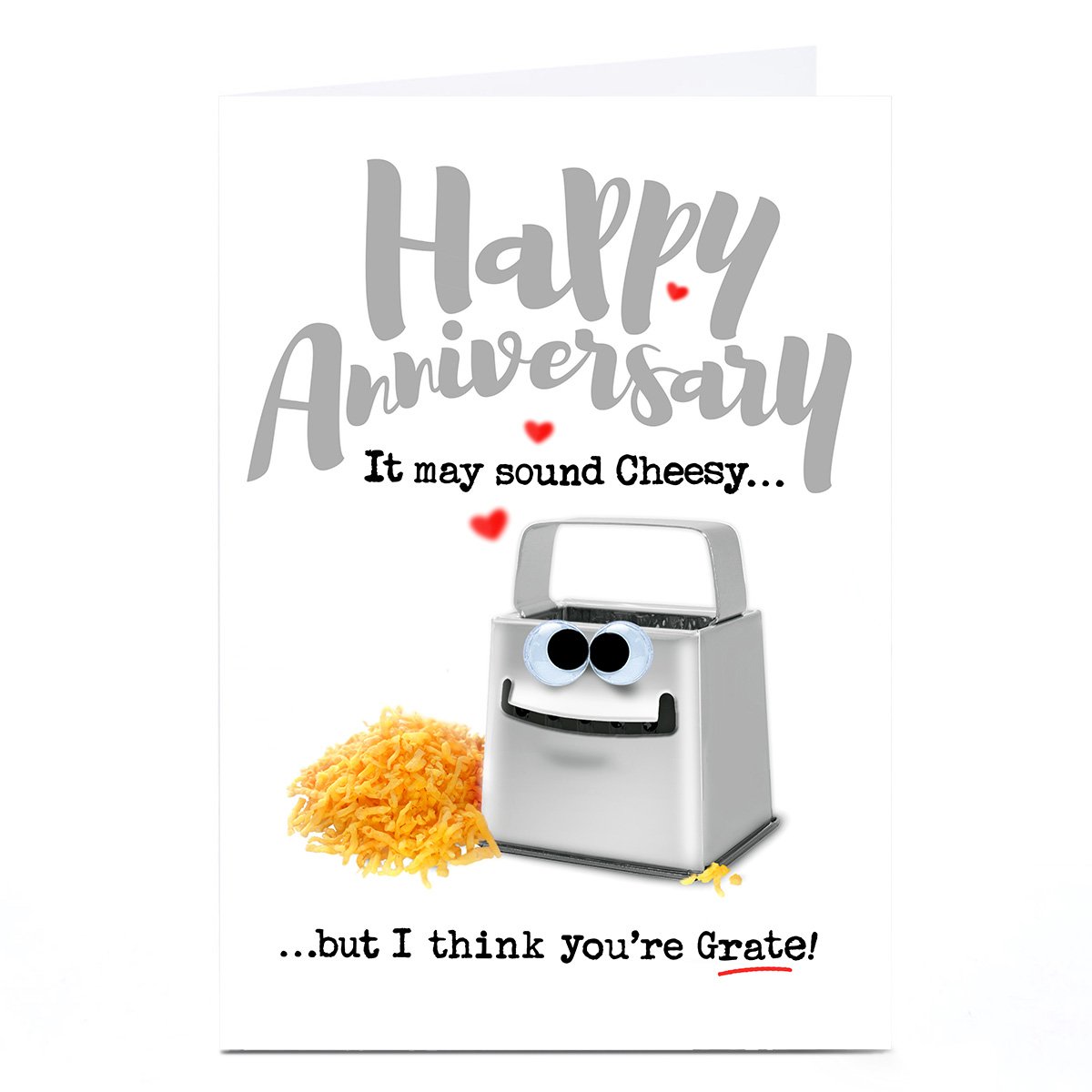 Personalised PG Quips Anniversary Card - It May Sound Cheesy