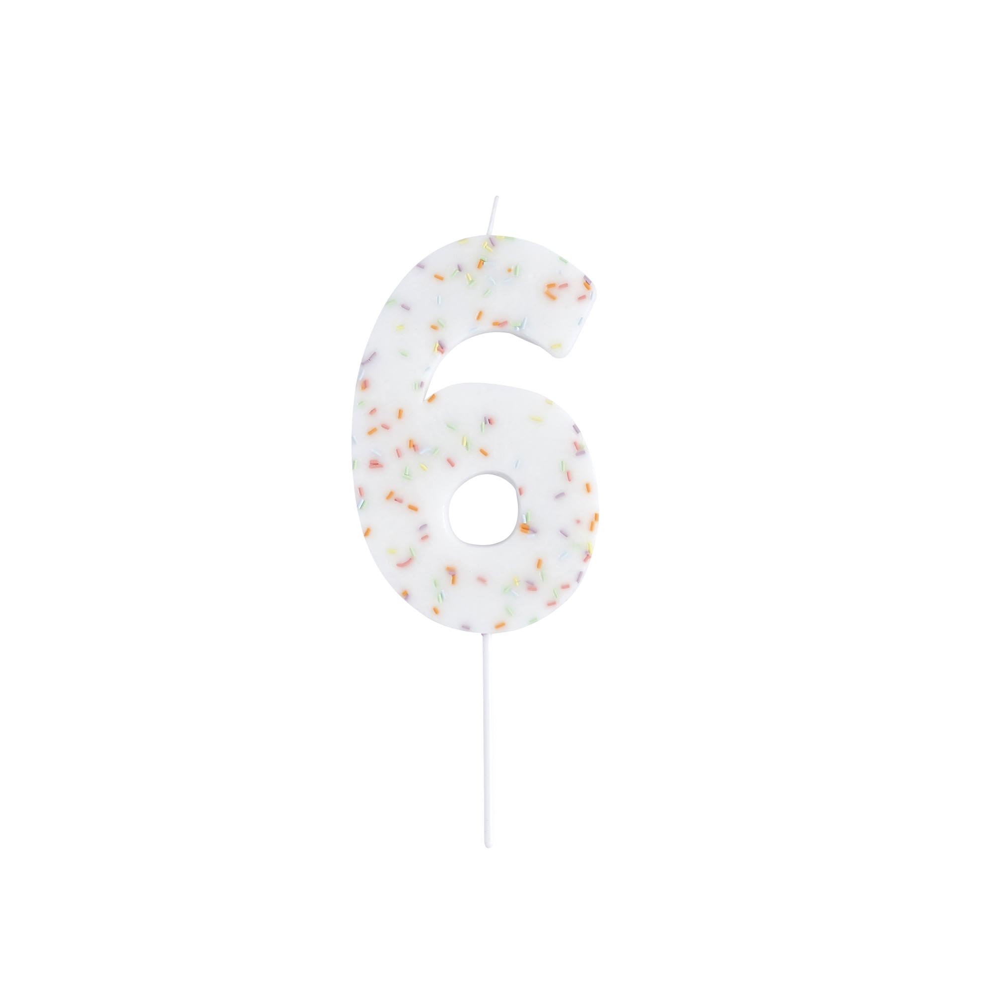 Giant Sprinkle Number Cake Candle (0-9)