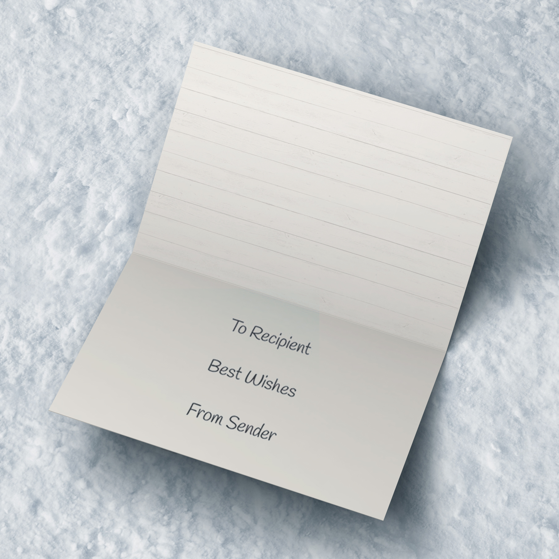 Personalised Christmas Card - Postcard From The North Pole