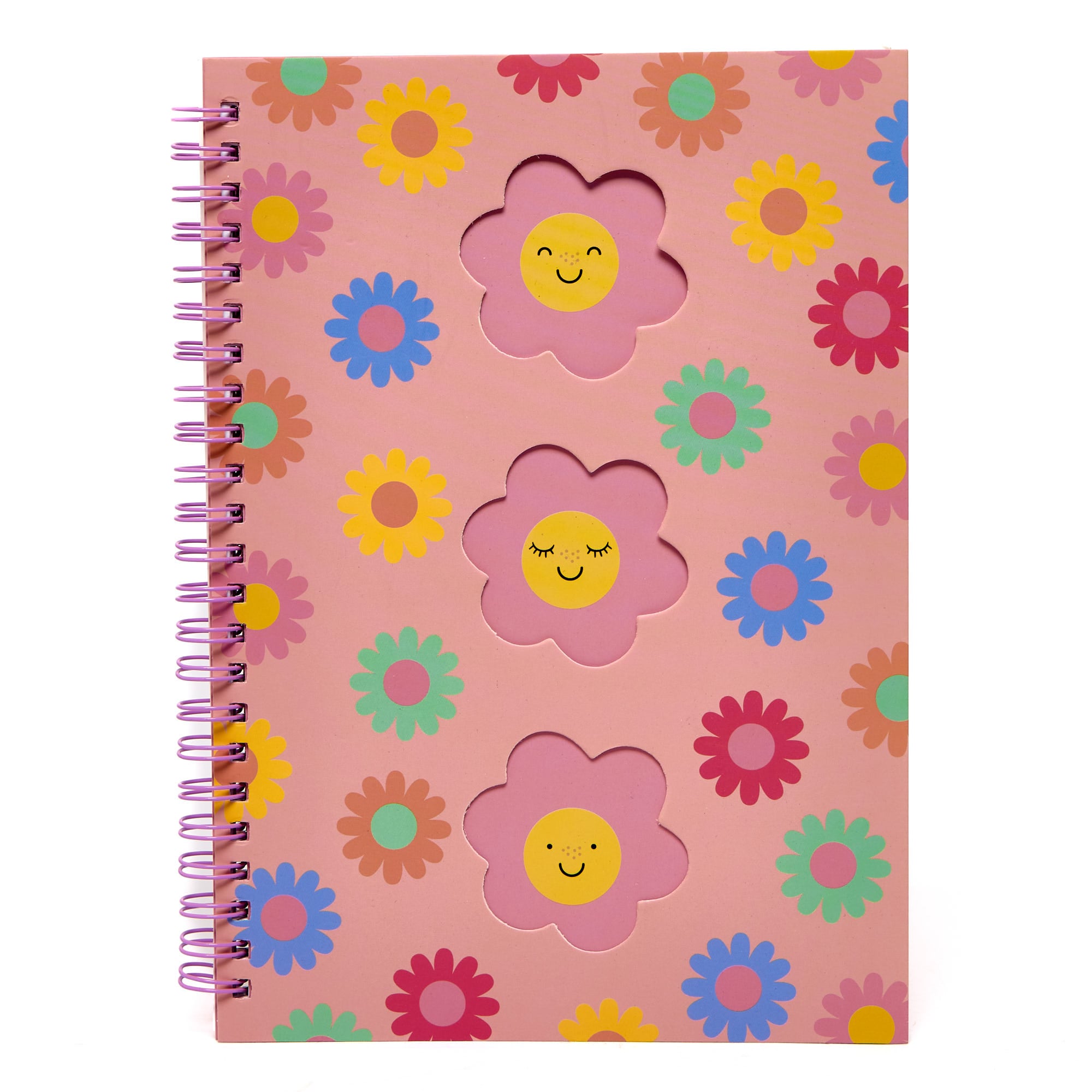 Smiley Floral A5 Notebook