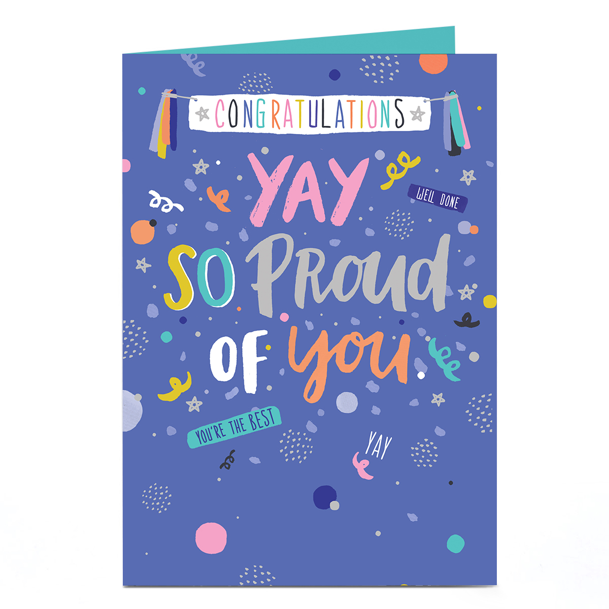 Congratulations Card - Yay So Pround of You