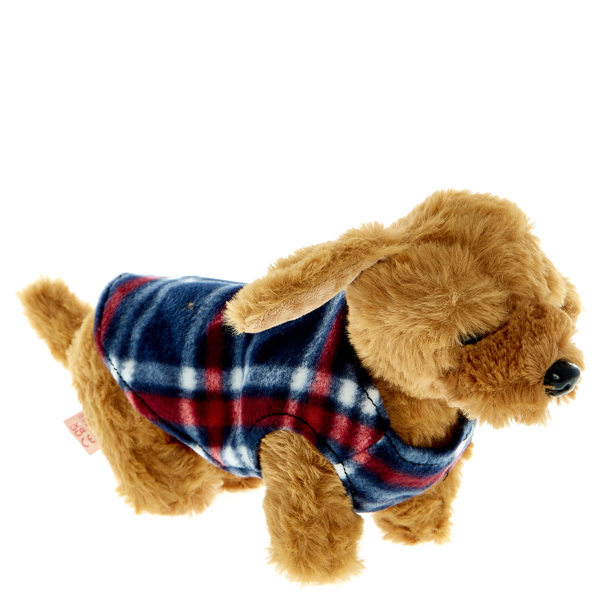 Sausage Dog in A Coat Soft Toy
