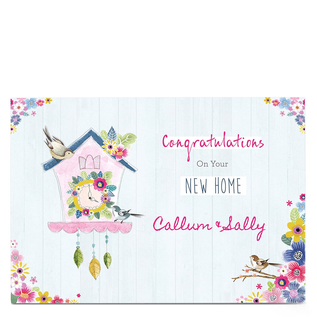 Personalised New Home Card - Cuckoo Clock