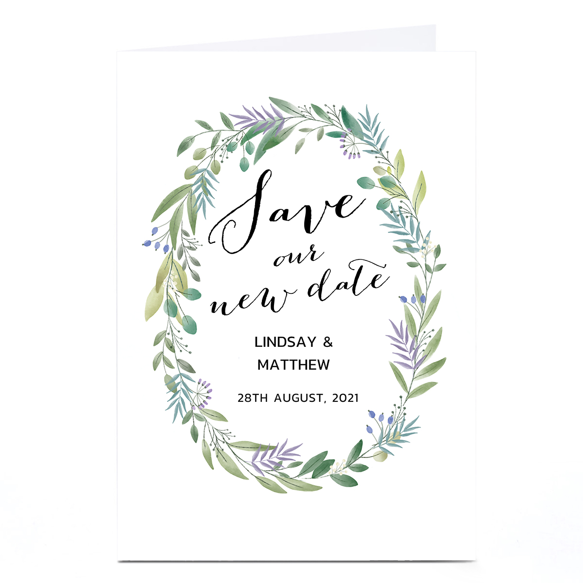 Personalised Wedding Invitation - Save Our New Date