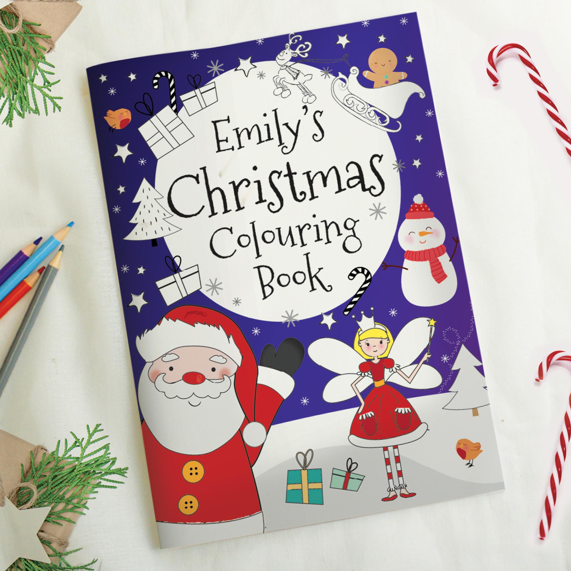 Personalised It's Christmas Fairy Colouring Book