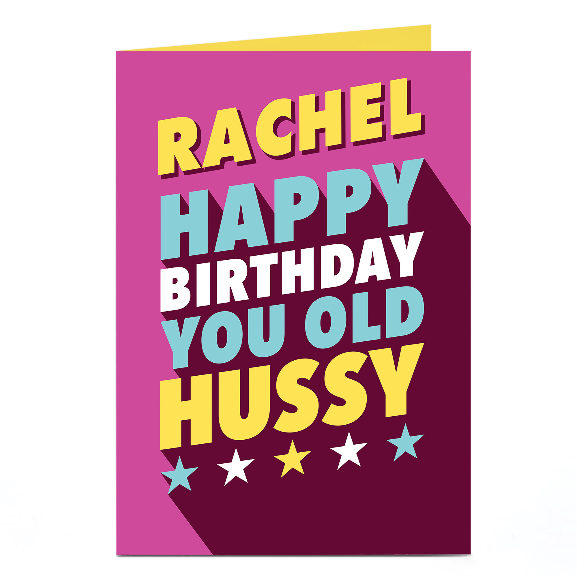 Personalised Birthday Card - You Old Hussy