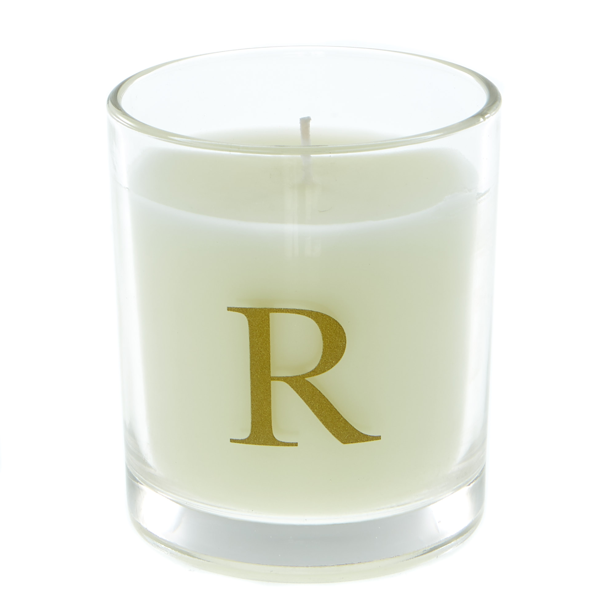 Letter R Warm Cashmere Scented Candle