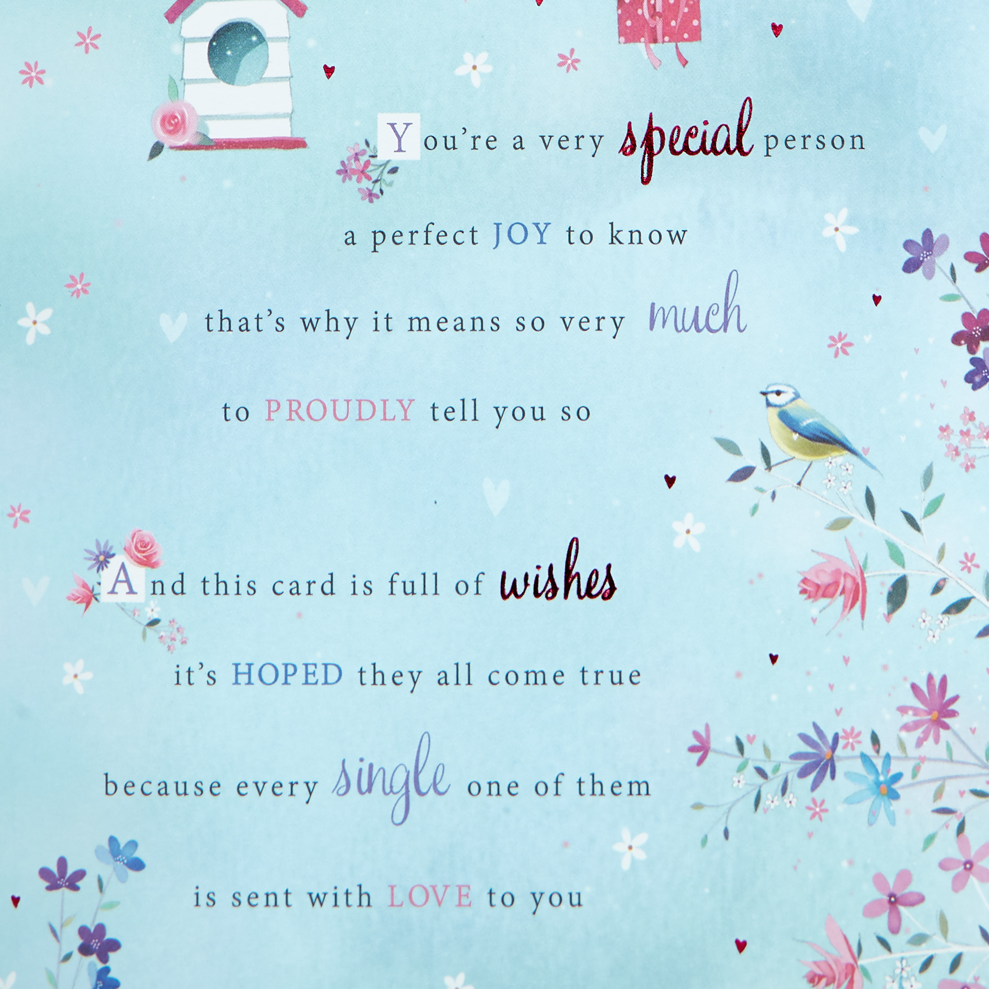 Birthday Card - Three Wishes Just For You