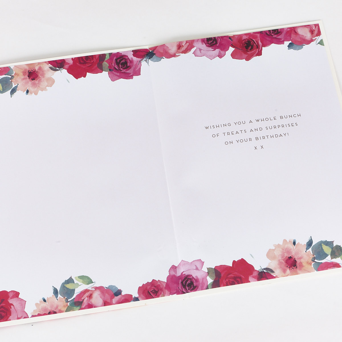 Signature Collection Birthday Card - Glittery Roses