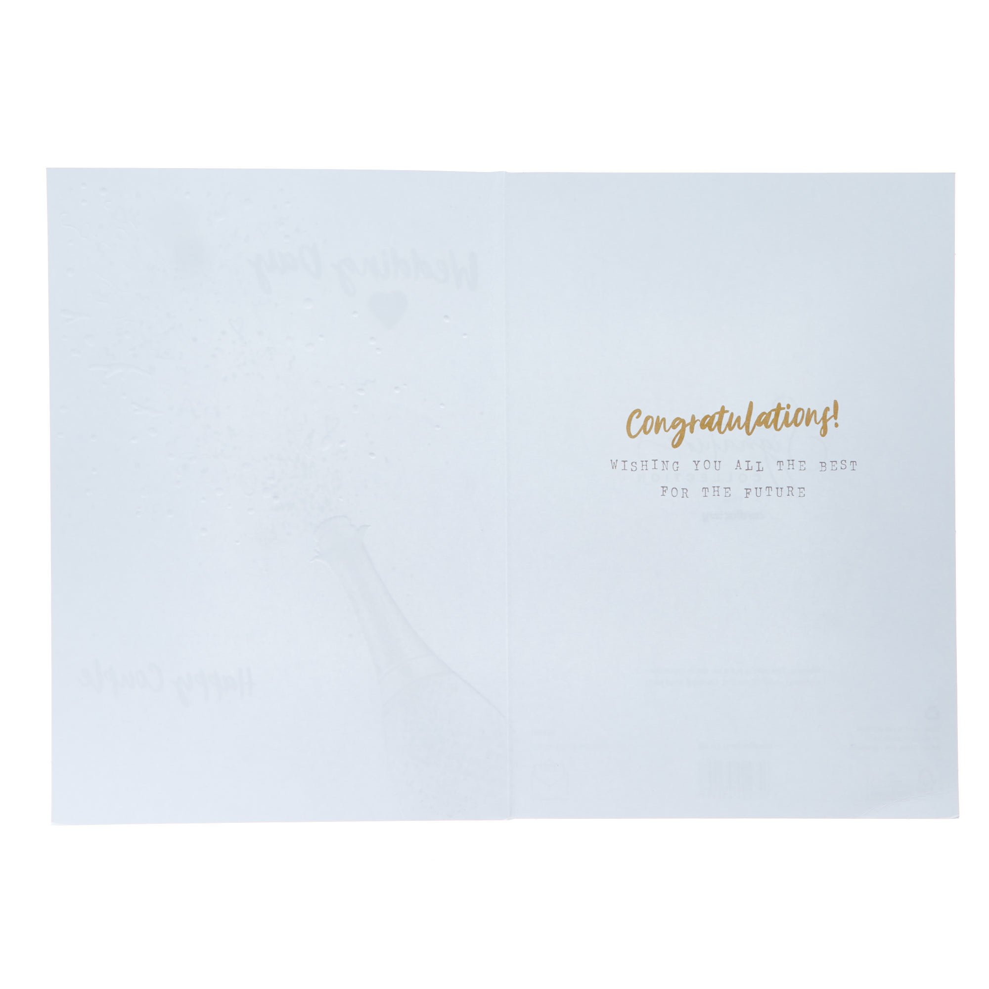 Popping Champagne Wedding Card