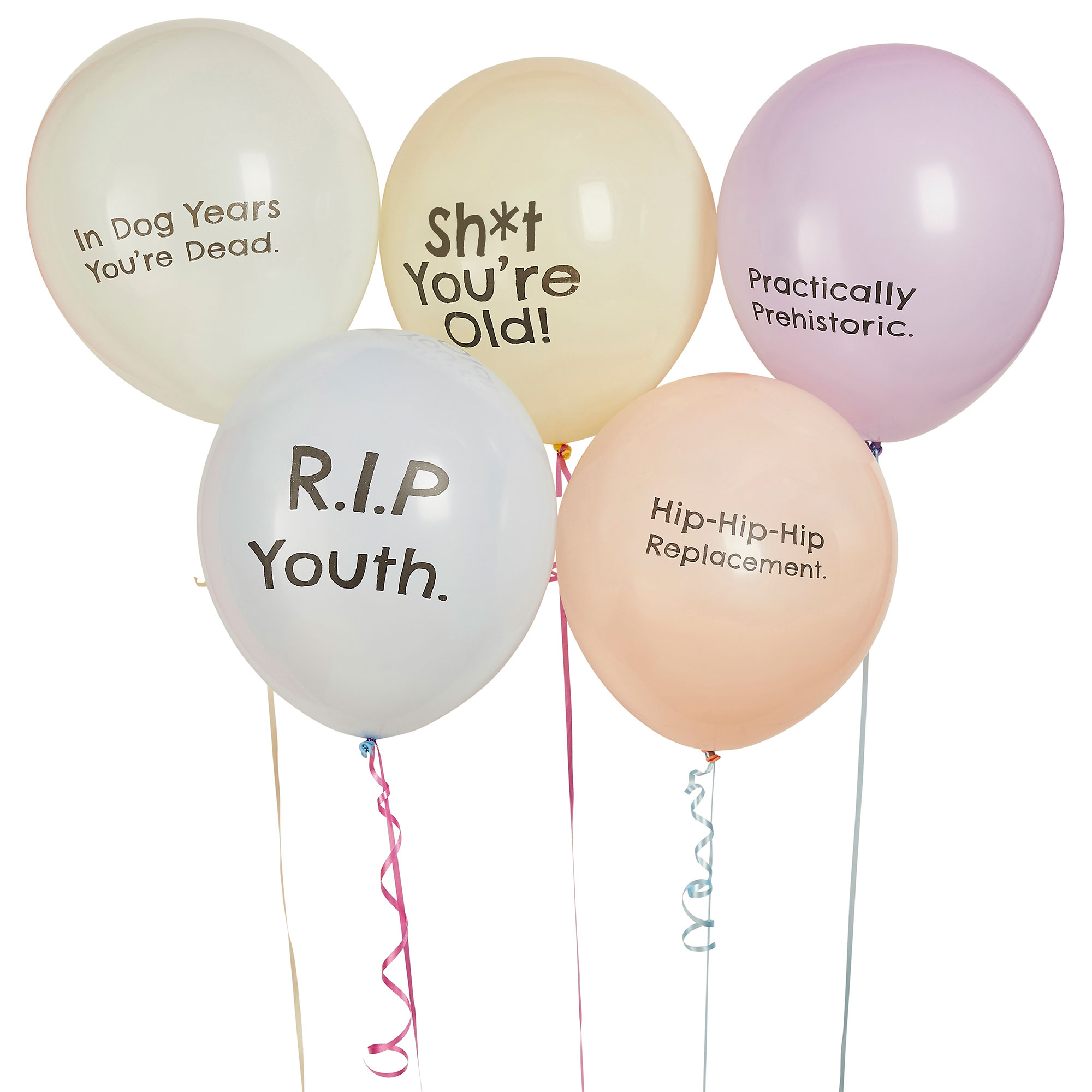 Cheeky Latex Birthday Balloons - Pack of 5