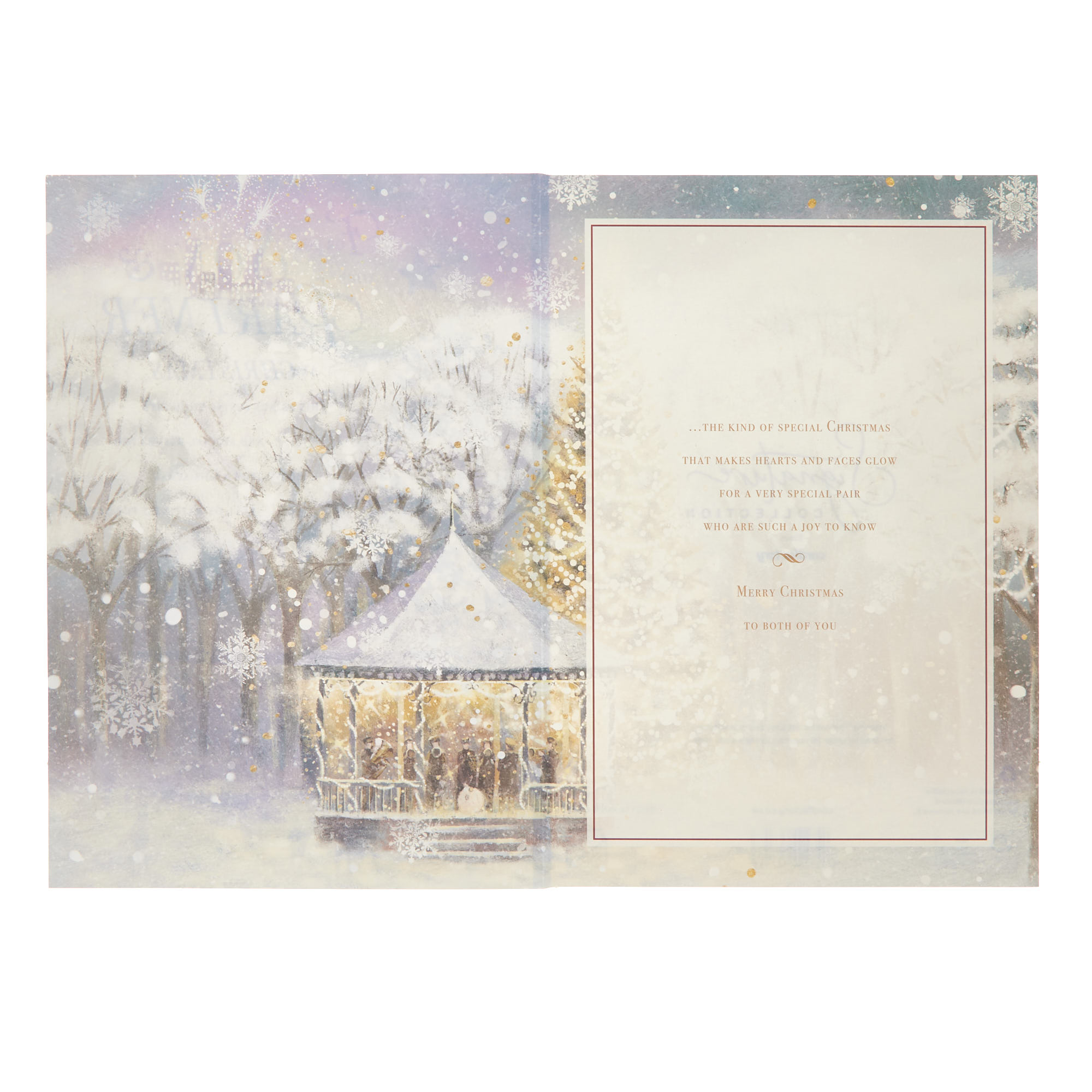 Son & Your Partner Winter Bandstand Christmas Card