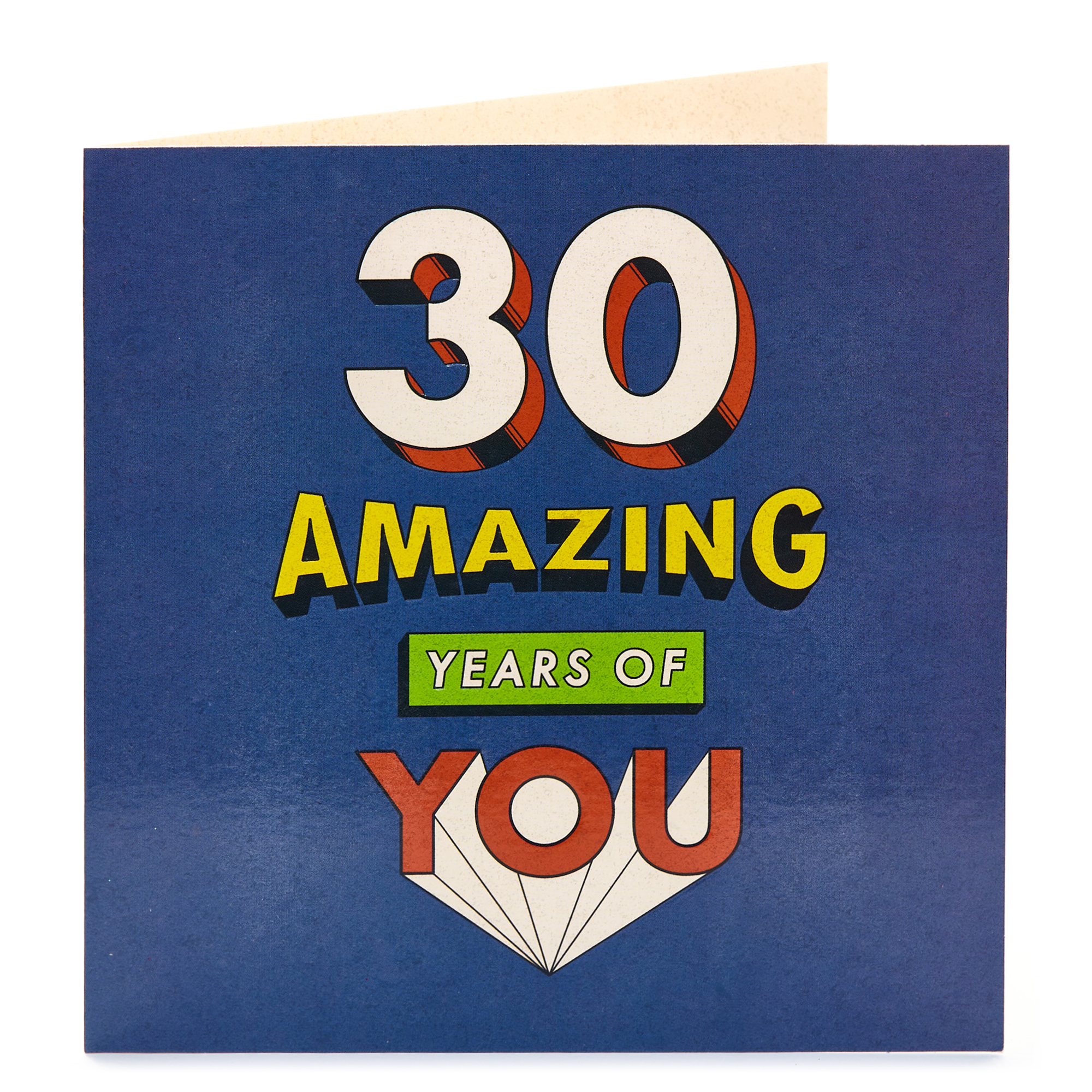 30th Birthday Card - Amazing Years