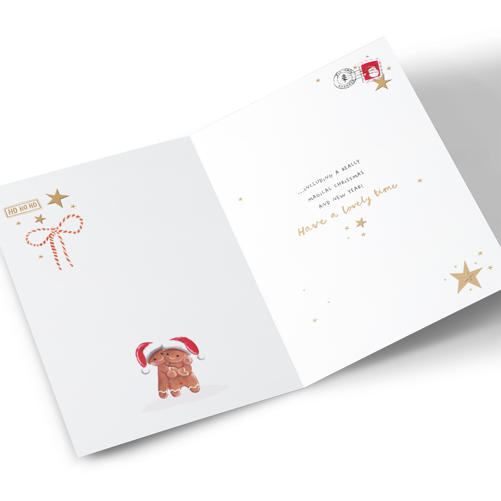 Christmas Card - Gingerbread Men, Brother & Your Fiance