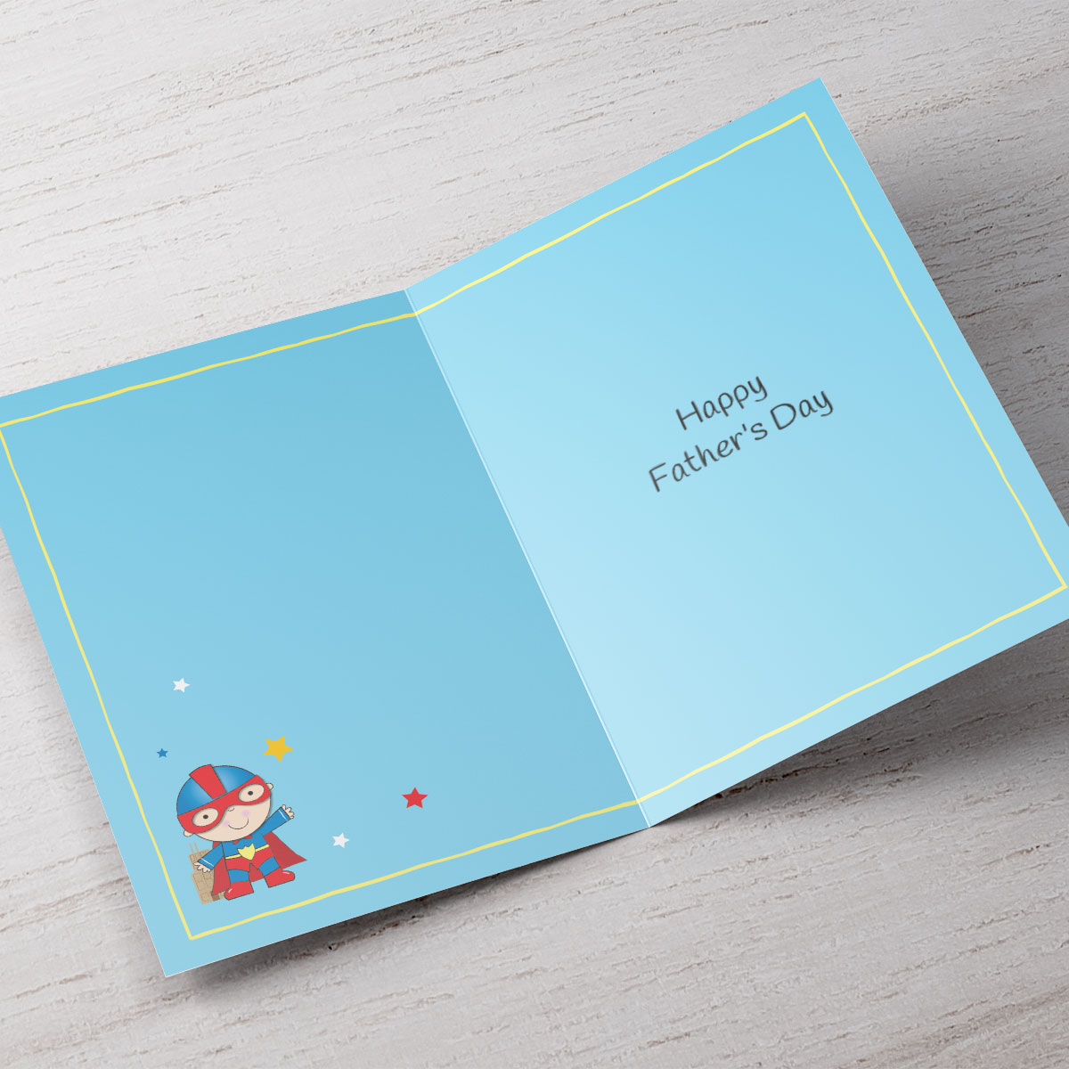 Personalised Father's Day Card - Hero Daddy