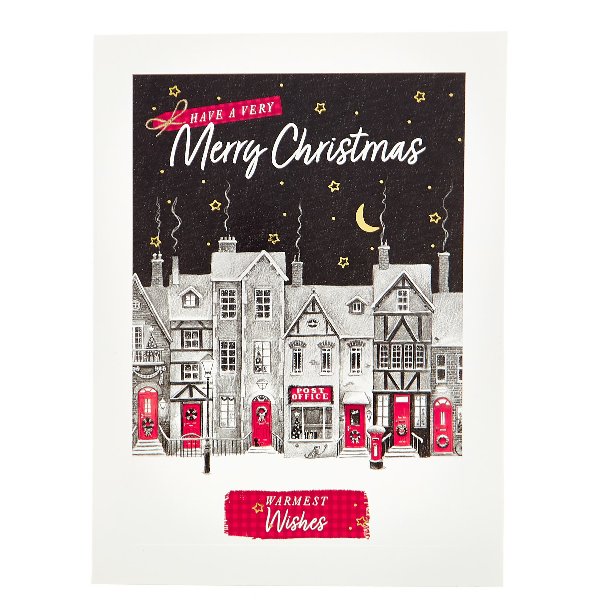 12 Deluxe Charity Boxed Christmas Cards - Snowy Villages (2 Designs)