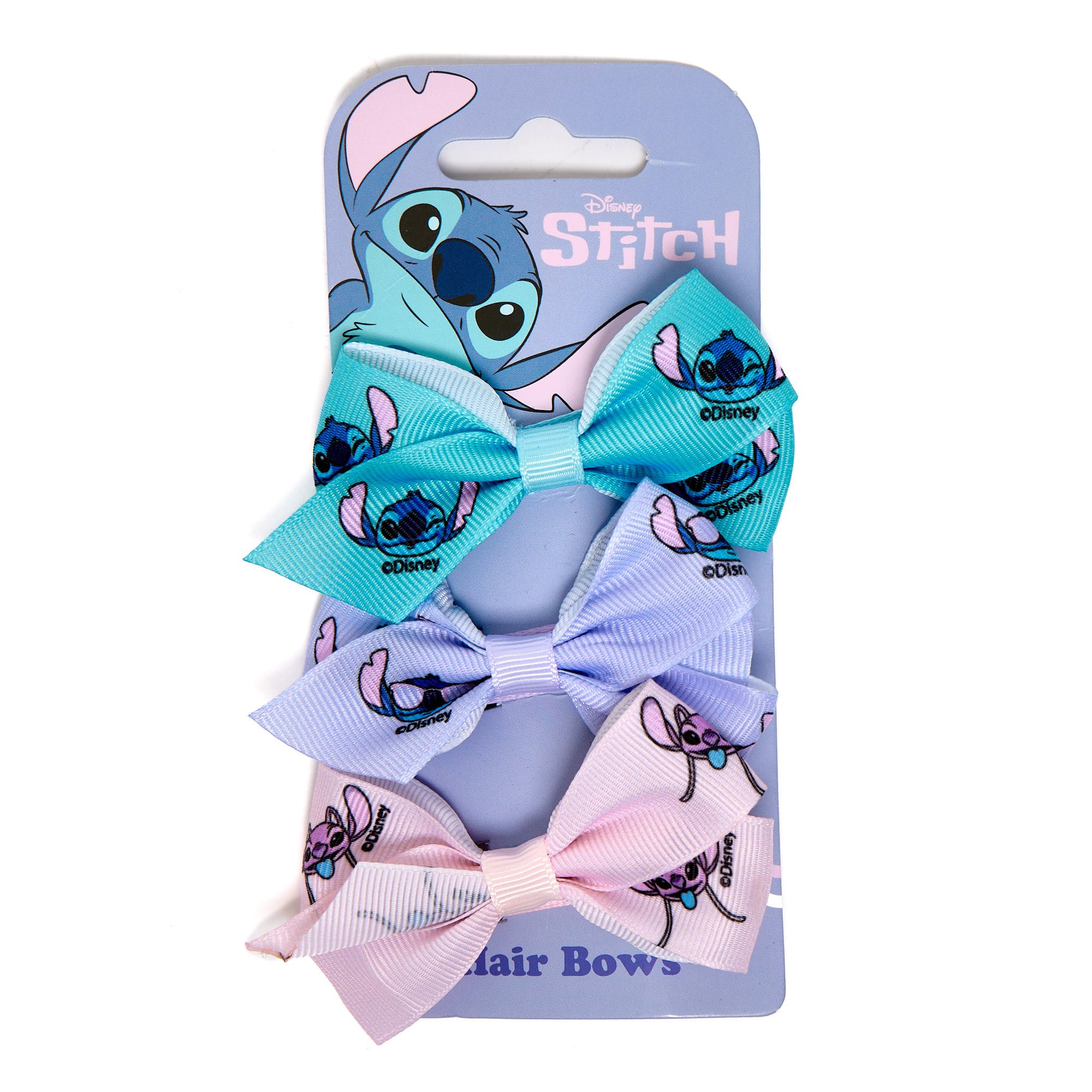 Disney Stitch Hair Bows - Pack of 3,  Disney Stitch Hair Bows - Pack of 3