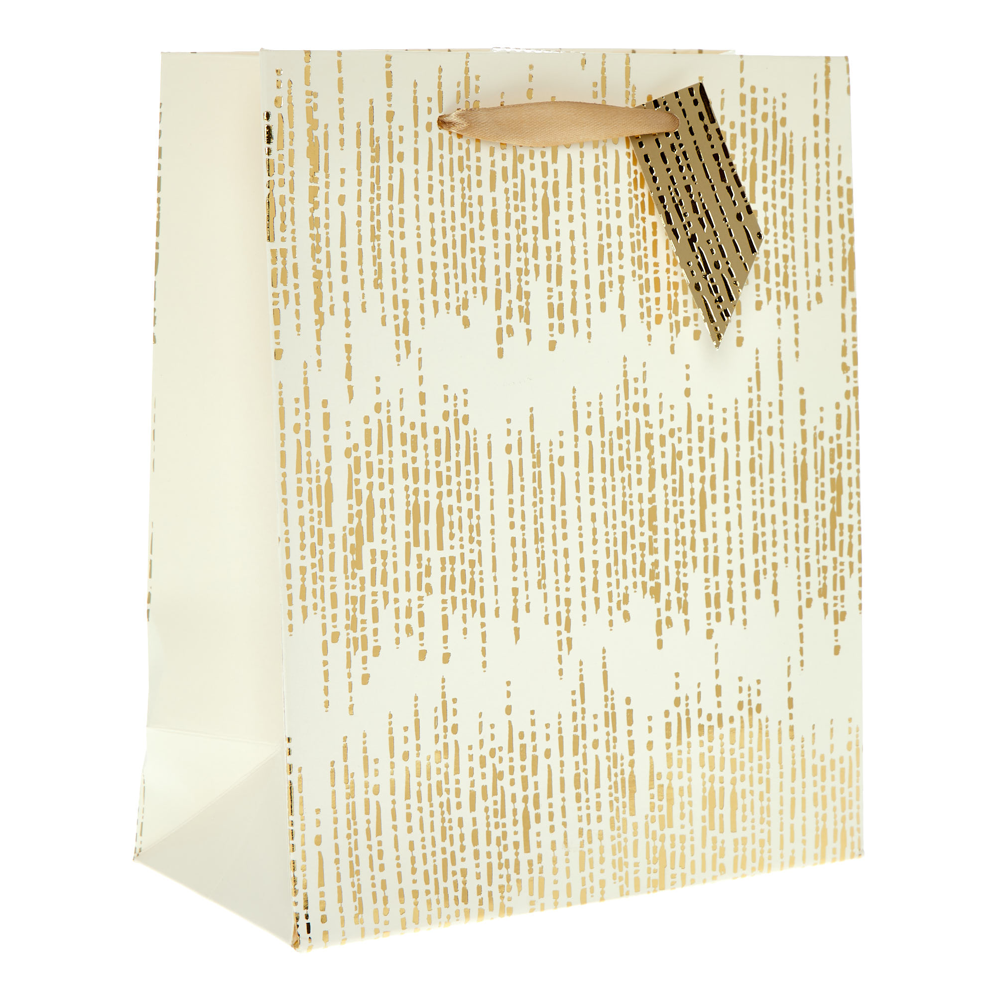 Metallic Gold Medium Portrait Gift Bag